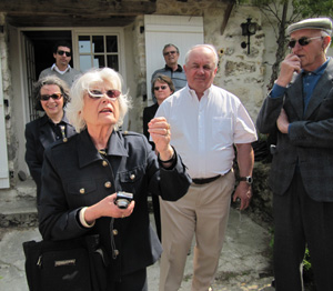 Odette nous racontant l'arrestation de Jerome Ornstein par l'armée allemande - © armées.com
