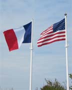 Drapeaux fran�ais et am�ricain - � arm�es.com